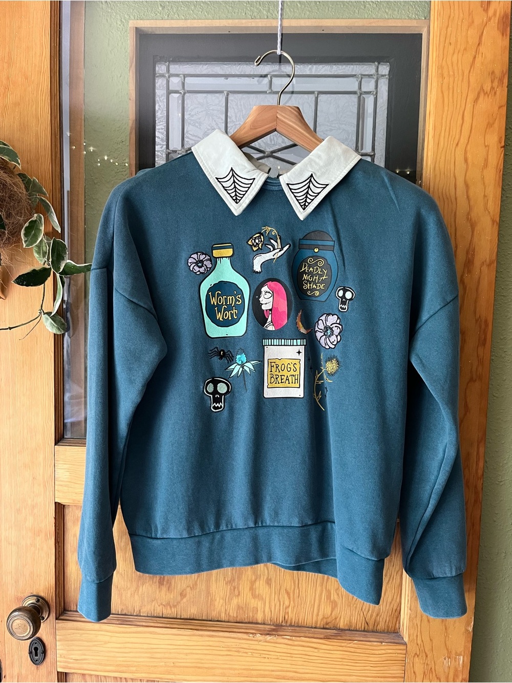Disney Nightmare Before Christmas Sweatshirt with Cute Collar